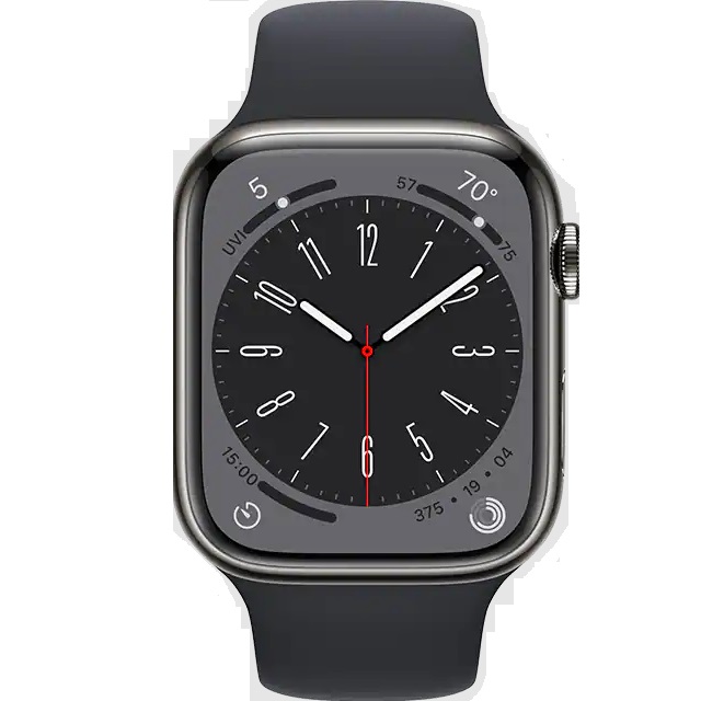 buy Smart Watch Apple Apple Watch Series 8 45mm GPS Only - Midnight - click for details